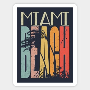 Retro Miami Beach Magnet